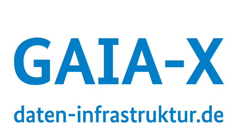 shows the GAIA-X brand tag and website URL daten-infrastruktur.de 